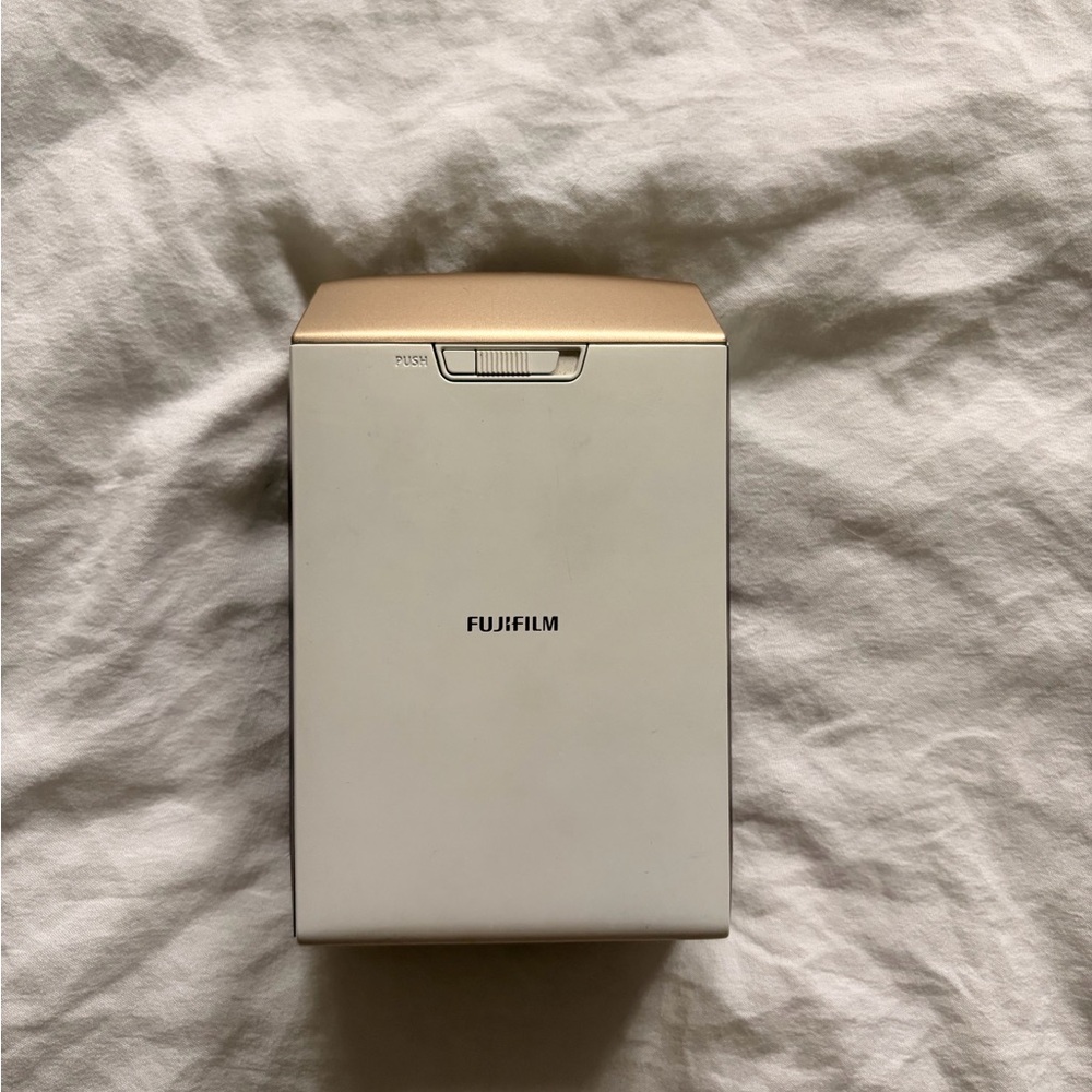 Fujifilm Instax Printer in Gold and White